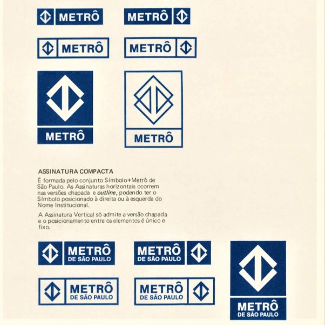 MANUAL DE IDENTIDADE VISUAL. São Paulo – Metrô, 1981